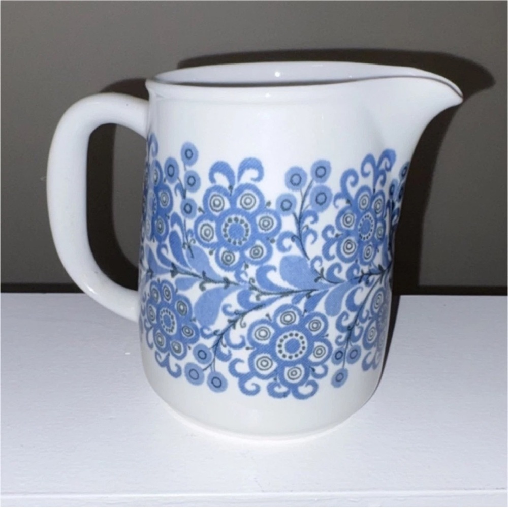 Artistic Blue Floral Ceramic Jug